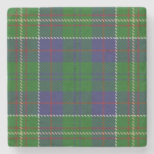 Old Scots Tavern Clan Hunter Tartan Stone Coaster