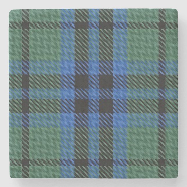 Old Scots Tavern Clan Keith Tartan Stone Coaster (Front)