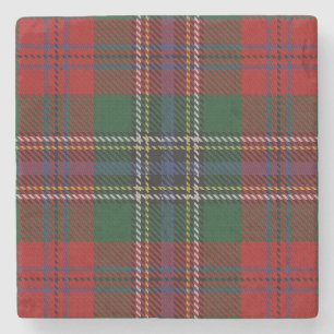 Old Scots Tavern Clan MacLean Tartan Stone Coaster