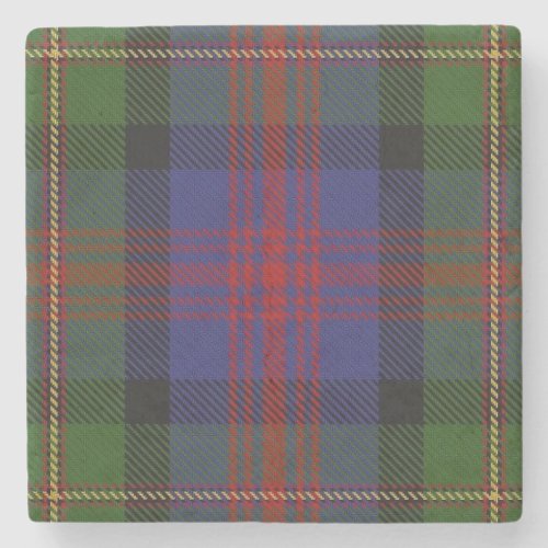 Old Scots Tavern Clan MacLennan Tartan Stone Coaster