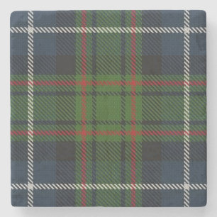 Old Scots Tavern Clan MacRae Hunting Tartan Stone Coaster