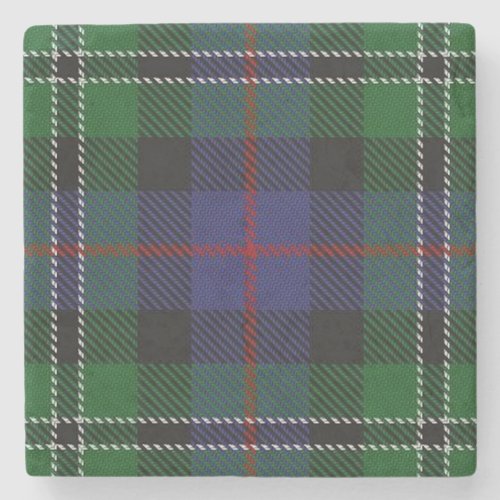 Old Scots Tavern Clan Rose Hunting Tartan Stone Coaster