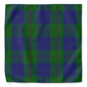 Old Scotsman Clan Barclay Hunting Tartan Plaid Bandana