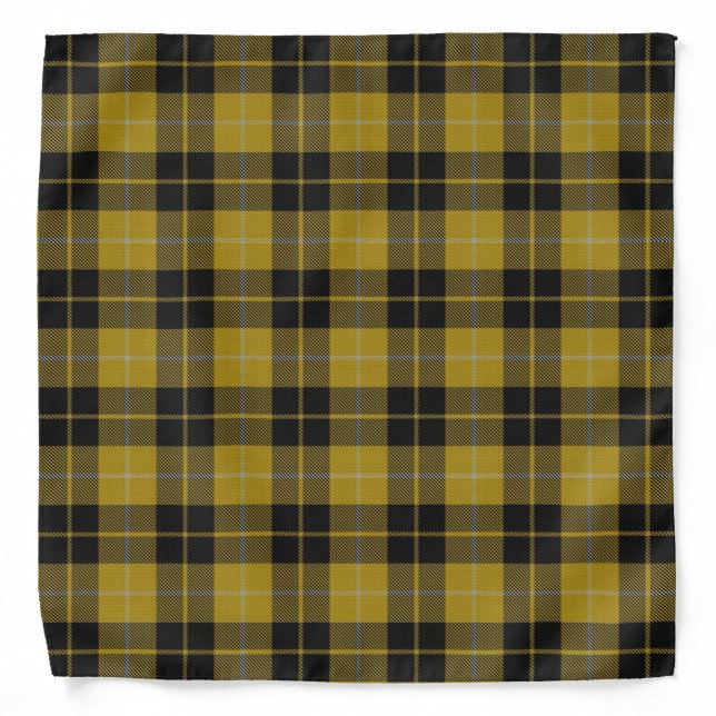 Old Scotsman Clan Barclay Yellow Dress Tartan Bandana (Front)