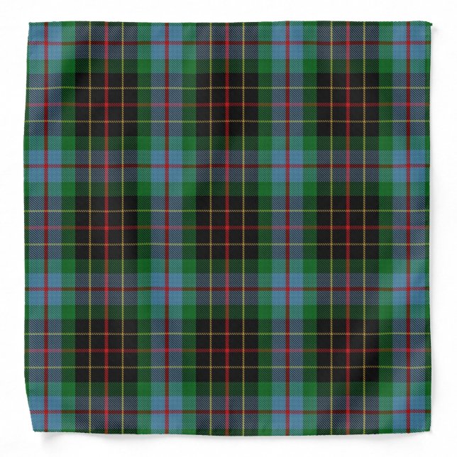 Old Scotsman Clan Brodie Tartan Plaid Bandana (Front)