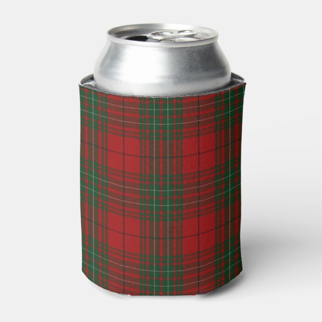 Old Scotsman Clan Cumming Red Green Tartan Can Cooler (Can Front)