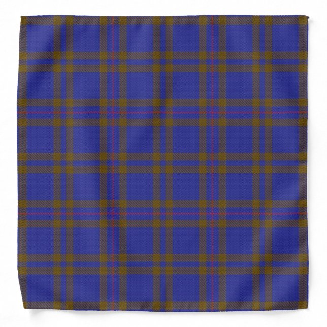 Old Scotsman Clan Elliot Elliott Tartan Plaid Bandana (Front)
