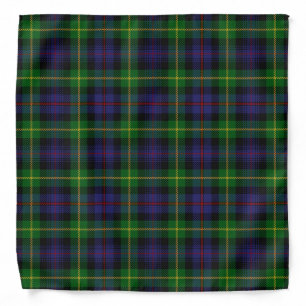 Old Scotsman Clan Farquharson Tartan Plaid Bandana