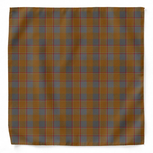 Old Scotsman Clan Jardine Tartan Plaid Bandana (Front)