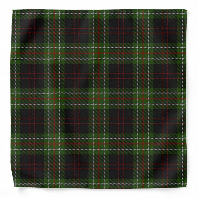 Old Scotsman Clan MacDiarmid Tartan Plaid Bandana (Front)
