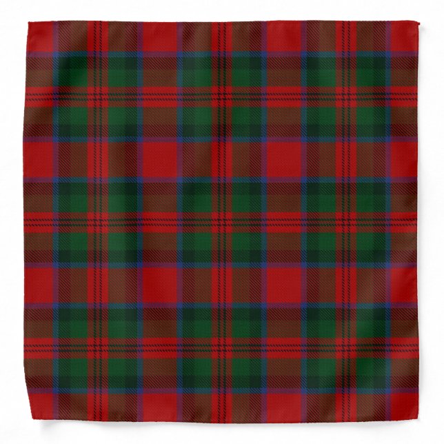 Old Scotsman Clan MacDuff Tartan Plaid Bandana (Front)