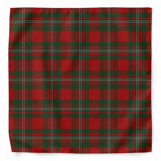 Old Scotsman Clan MacGregor Gregor Tartan Plaid Bandana (Front)