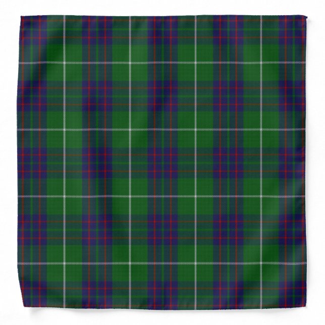 Old Scotsman Clan MacIntyre Tartan Plaid Bandana (Front)
