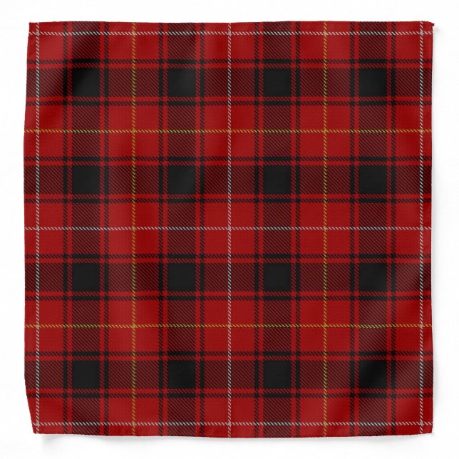 Old Scotsman Clan MacIver Tartan Plaid Bandana (Front)