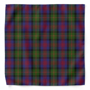 Old Scotsman Clan MacLennan Tartan Plaid Bandana