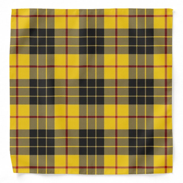 Old Scotsman Clan MacLeod Tartan Plaid Bandana (Front)