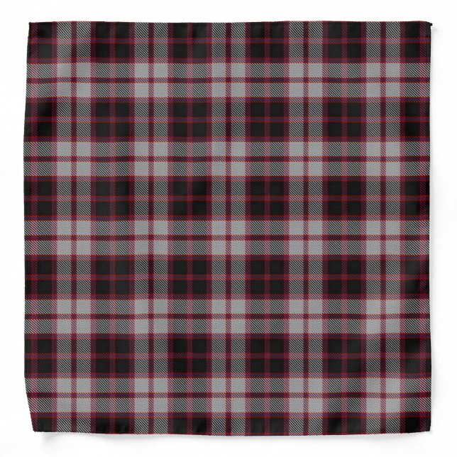 Old Scotsman Clan MacPherson Tartan Plaid Bandana (Front)
