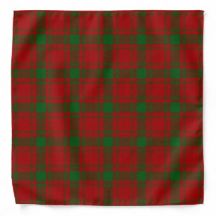 Old Scotsman Clan MacQuarrie Tartan Plaid Bandana