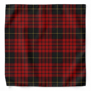 Old Scotsman Clan MacQueen Tartan Plaid Bandana