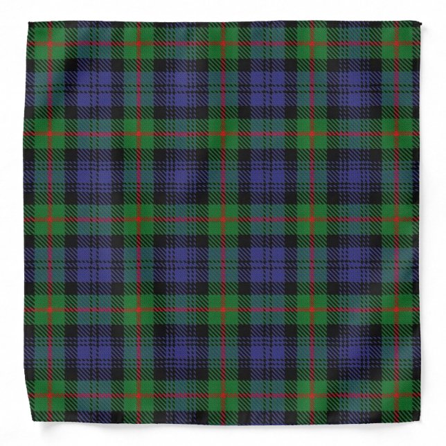 Old Scotsman Clan Murray Tartan Plaid Bandana (Front)
