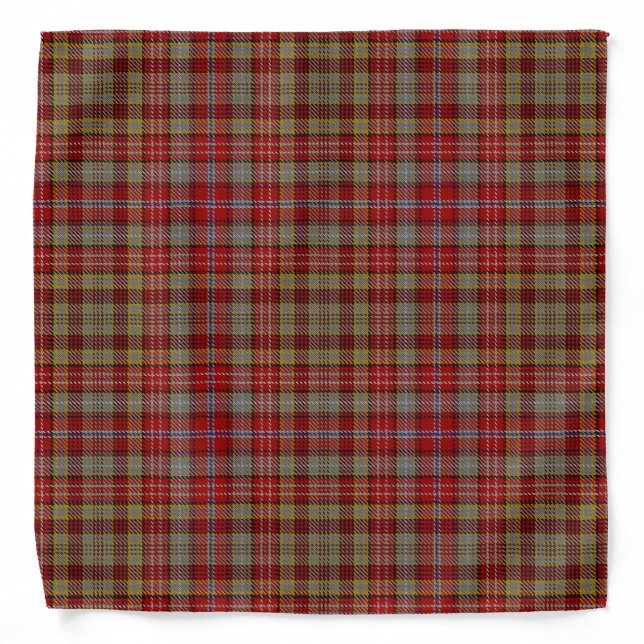 Old Scotsman Clan Ogilvie Ogilvy Tartan Plaid Bandana (Front)