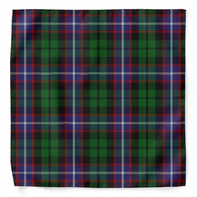 Old Scotsman Clan Russell Tartan Plaid Bandana (Front)