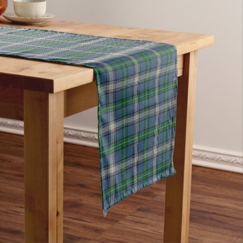 Old Scottish Clan MacDowall McDowell Tartan Plaid Short Table Runner