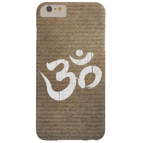 Old Scratched Om Symbol Yoga Barely There iPhone 6 Plus Case