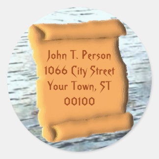 Old Scroll Classic Round Sticker