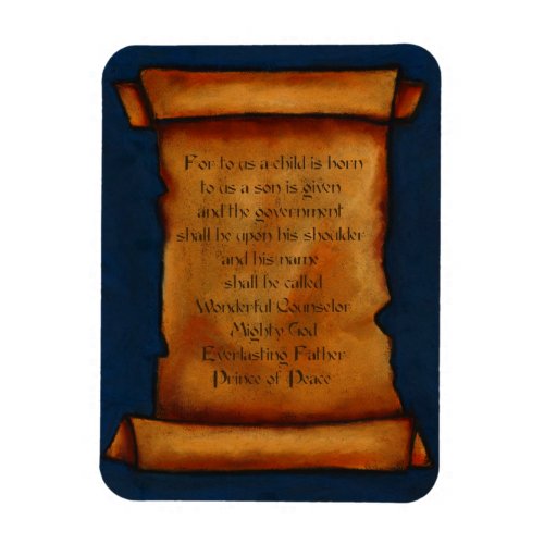 Old Scroll Scripture Bible Verse Isaiah Magnet