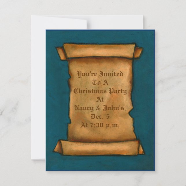 Old Scroll: You Fill In: Invitation, Announcement (Front)