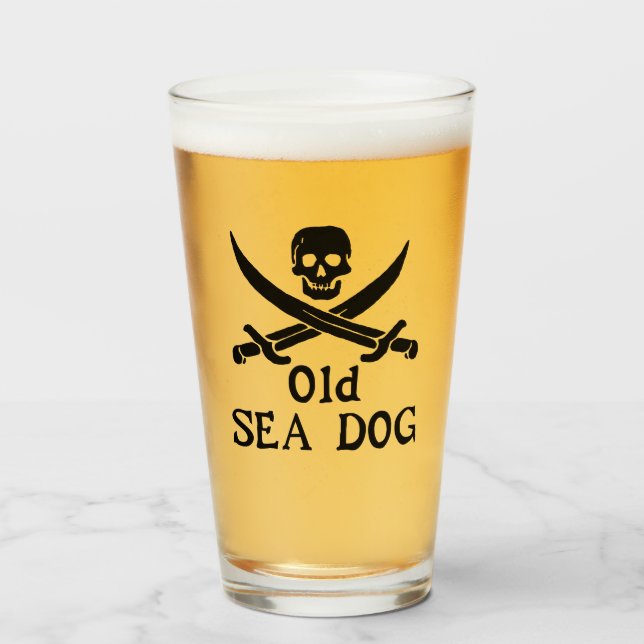 Old Sea Dog Glass (Front Filled)