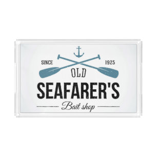Old Seafarers Bait Shop Acrylic Tray