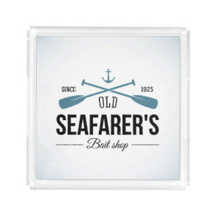 Old Seafarers Bait Shop Acrylic Tray