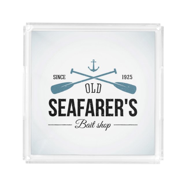 Old Seafarers Bait Shop Acrylic Tray (Front)