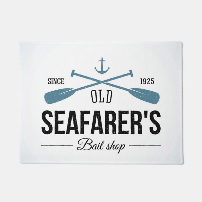 Old Seafarers Bait Shop Doormat (Front)