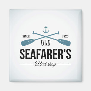 Old Seafarers Bait Shop Magnet