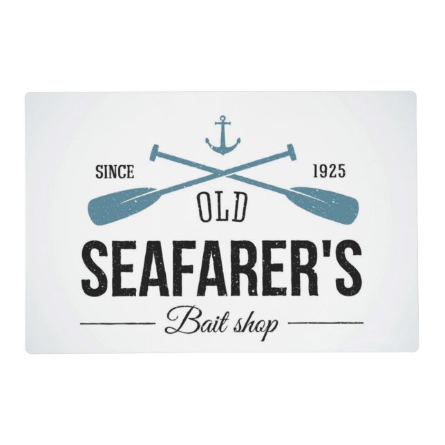 Old Seafarers Bait Shop Placemat (Front)