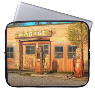 Old service station in rural Utah, USA. vintage, Laptop Sleeve