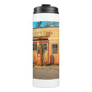Old service station in rural Utah,  USA. vintage,  Thermal Tumbler