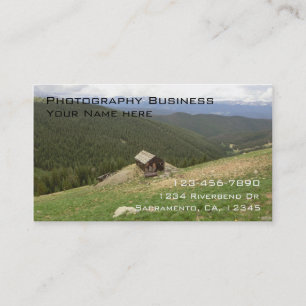 Old shed customizable photography business cards