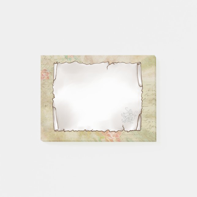Old sheet adhesive post-it notes (Front)