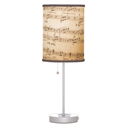 Old Sheet Music Table Lamp (Right)