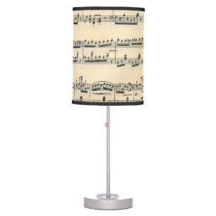 Old Sheet Music Table Lamp