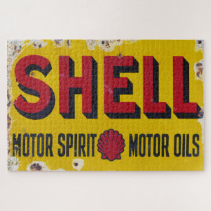 Old Shell Vintage Enamel Sign. Jigsaw Puzzle