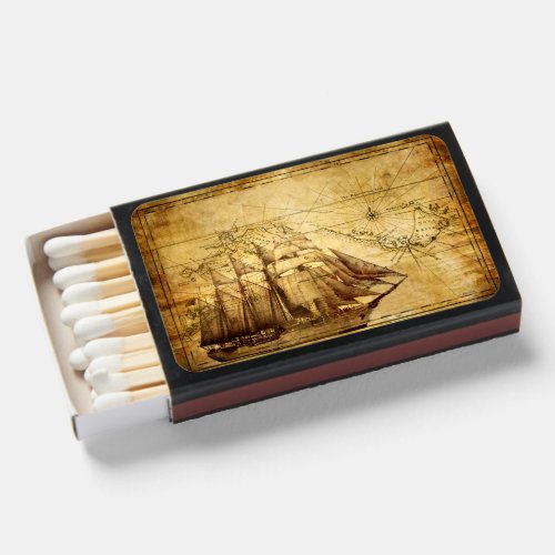 Old Ship Map Matchboxes