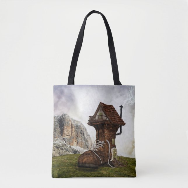 old shoe house tote bag (Front)