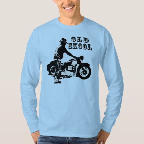Old Skool Biker WhiteTigerLLCcom   T_Shirt
