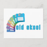 Old Skool Floppy Disks Postcard