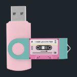 Old Skool Pink Cassette Mix Tape  Flash Drive<br><div class="desc">Old Skool Pink Cassette Tape "Mix Tape" USB Flash Drive. Write a different message on side A and side B. Create a sense of nostalgia for those 80's & 90's music lovers. Share photos and videos as well as your favorite tunes. Add your own messages and playlists for a truly...</div>